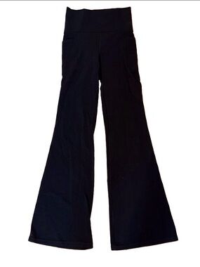 Athleta Black High-Rise Wide-Leg Yoga Pants